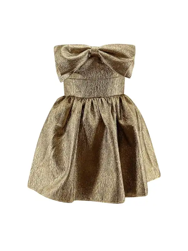 Metallic Fibre Fabric Mini Dress - Self-Portrait