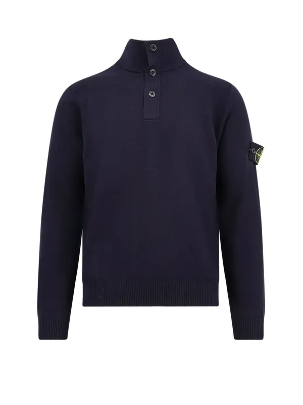 Certified Virgin Wool Blend Sweater - Stone Island