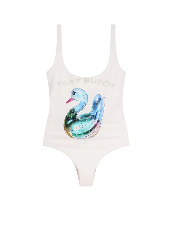 Nylon One Piece Swimsuit - Tory Burch