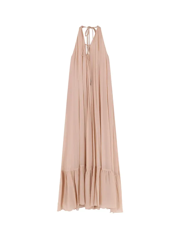 Venturone Chiffon Long Dress - Pinko