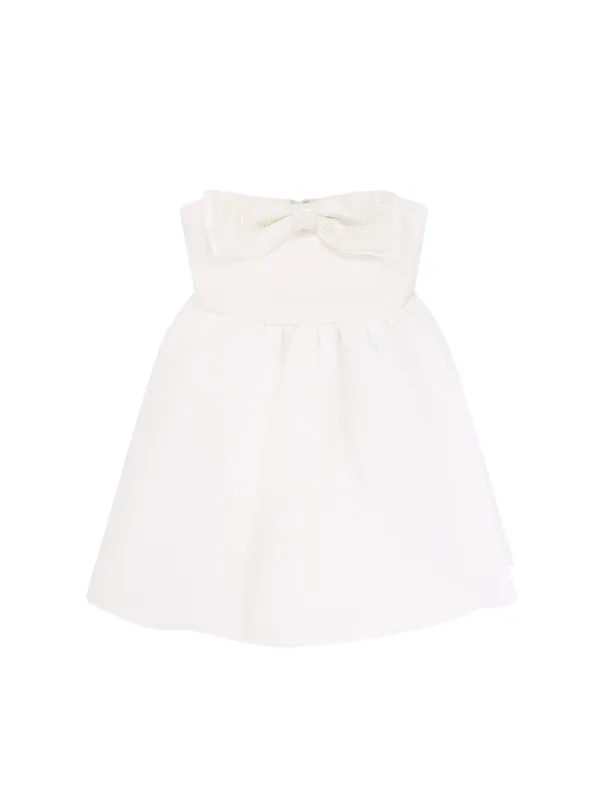 Taffeta DéColleté Dress With Bow - Self-Portrait