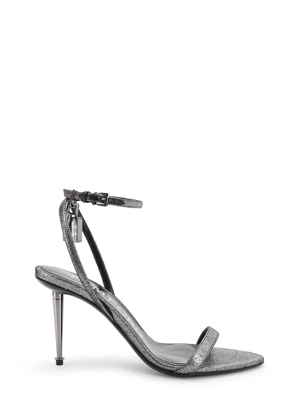 Laminated Heeled Sandals With Laminated Effect - Tom Ford