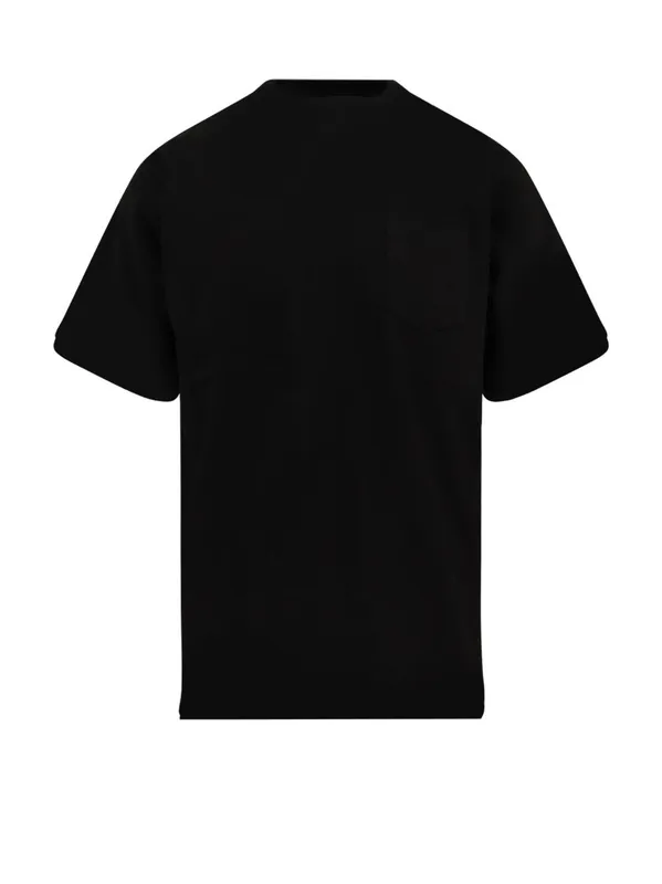Cotton T-Shirt With Nylon Inserts