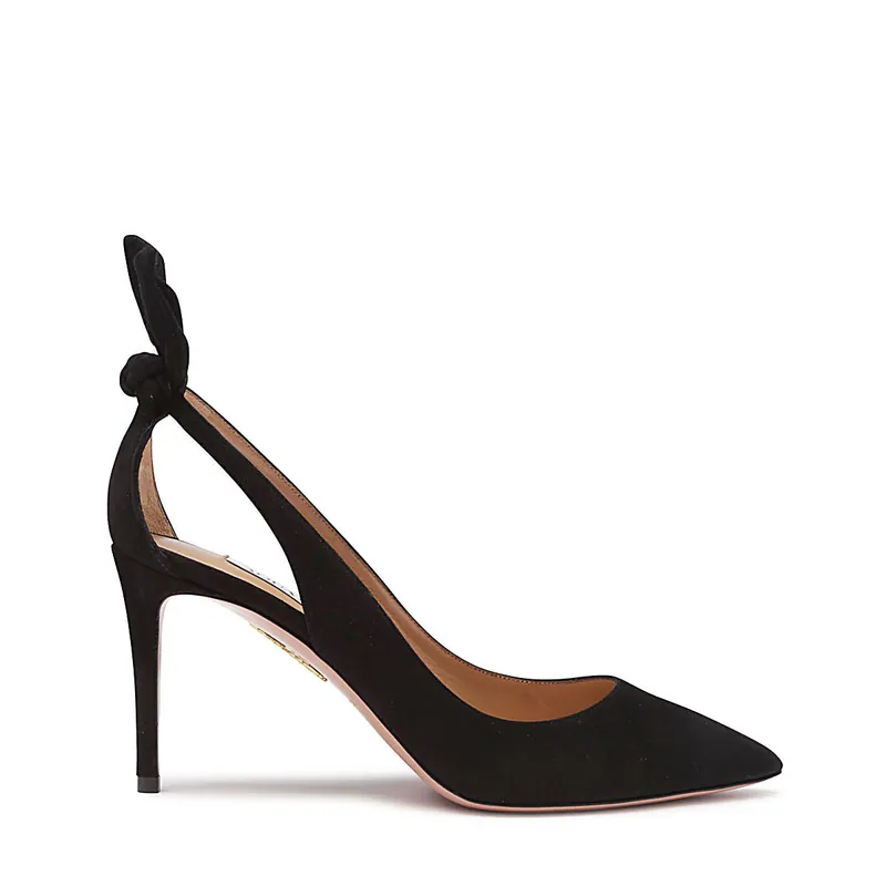 With Heel Black - Aquazzura