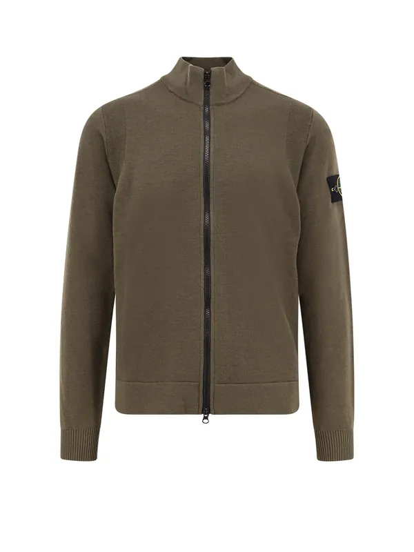Certified Virgin Wool Cardigan - Stone Island