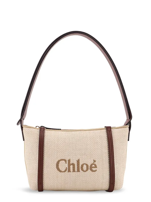 Chloè Carry Canvas Shoulder Bag With Logo Embroidery - Chloé