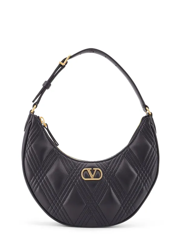 Quiltie 67 Leather Shoulder Bag With Vlogo - Valentino Garavani