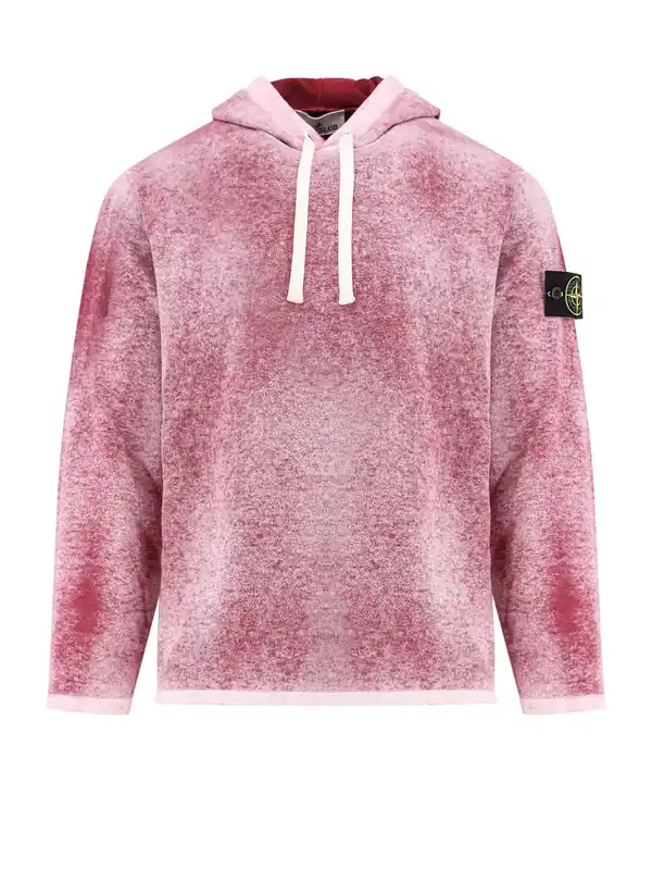 Cotton Reversible Sweater With Iconic Logo Patch - Stone Island