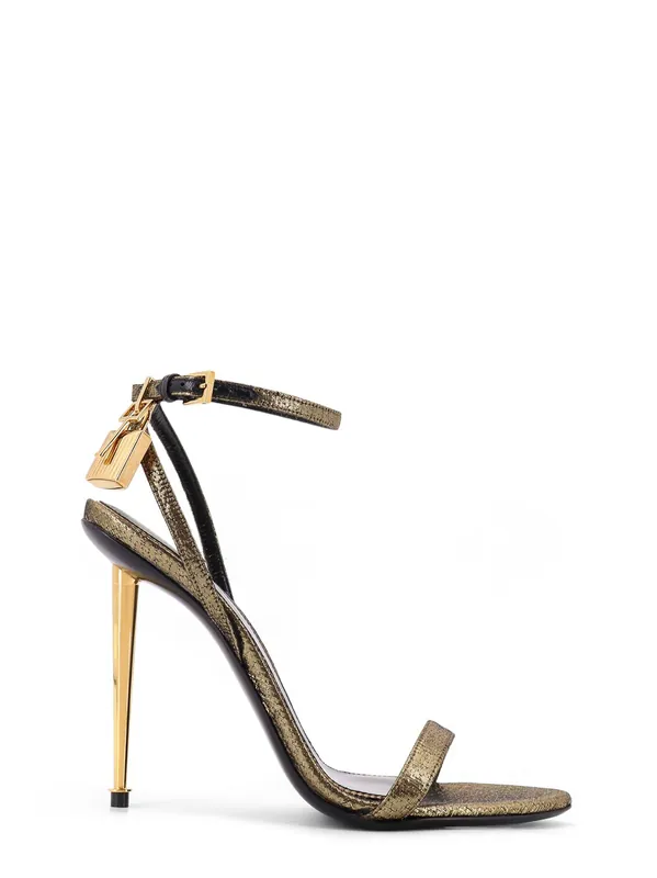 Laminated Leather Sandals With Logoed Padlock - Tom Ford