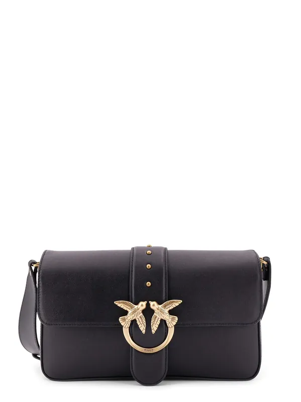 Love One Classic Leather Shoulder Bag - Pinko