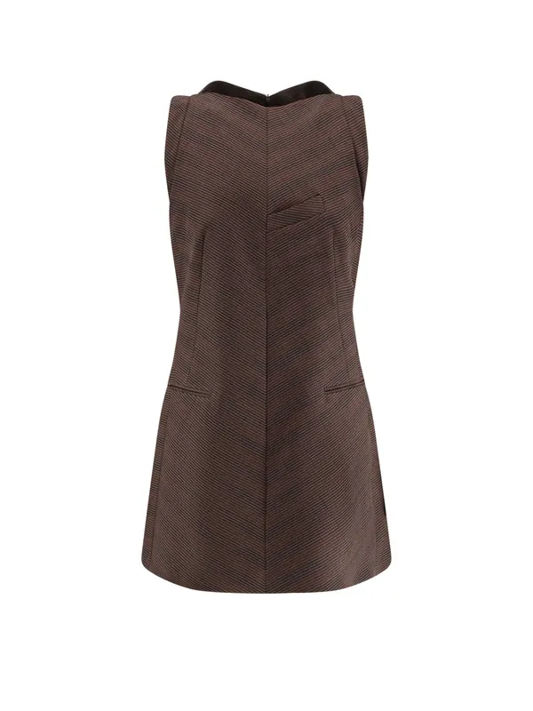 Wool Blend Short Dress - MM6 Maison Margiela
