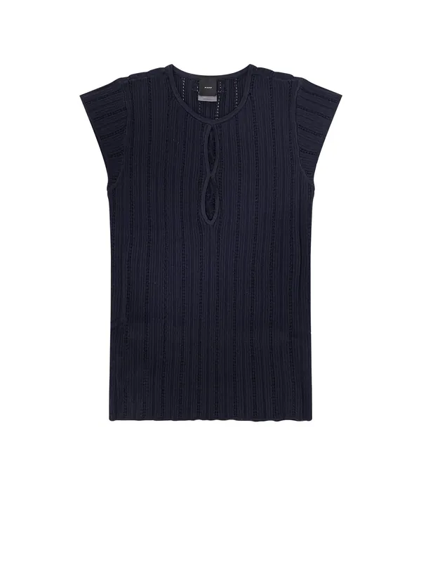 Tofane Ribbed Viscose Blend Sweater - Pinko