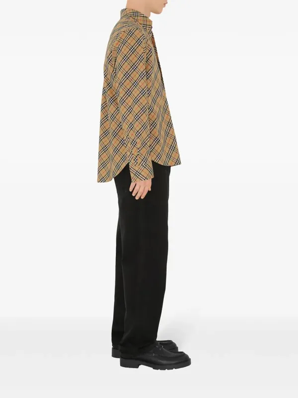 Checked Cotton Shirt - Burberry