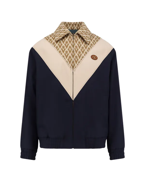 Toute La V Wool And Cotton Jacket - Valentino Garavani