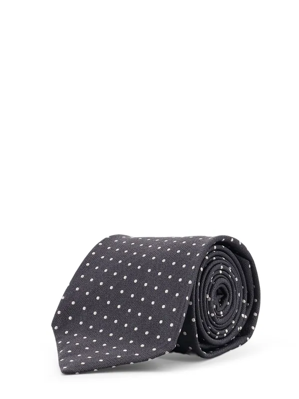 Silk Tie With Micro-Fantasy