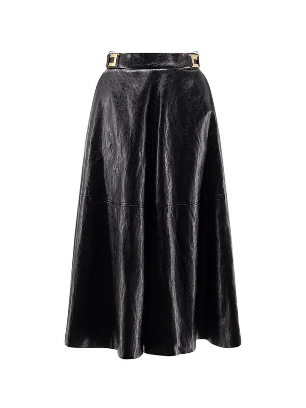 Faux Leather Skirt - Elisabetta Franchi