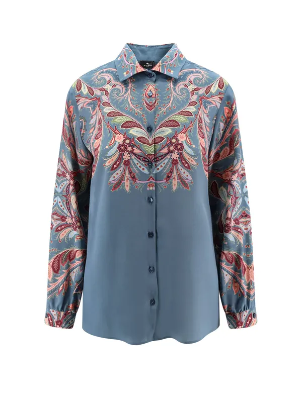 Paisley Print Silk Shirt - Etro