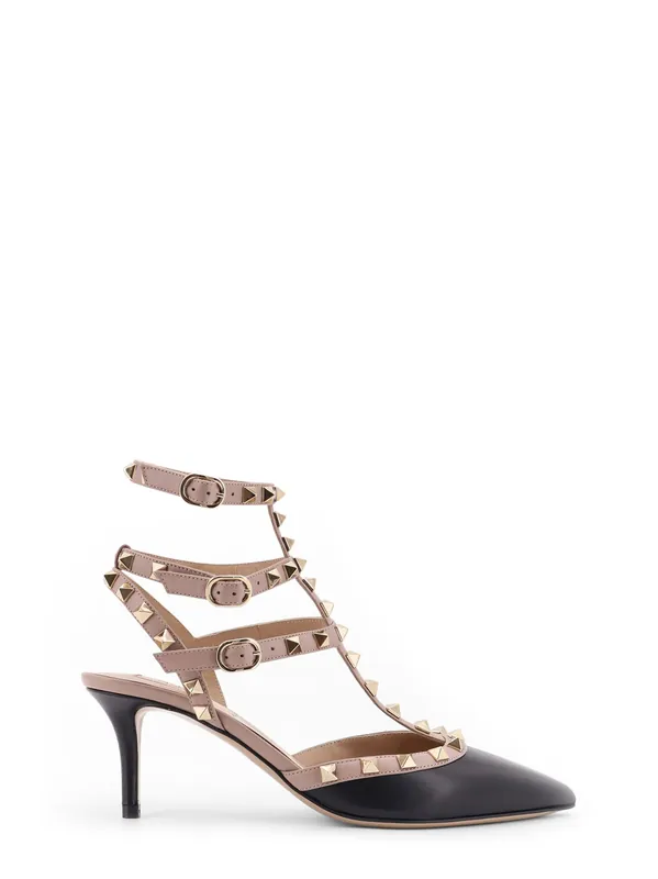 Rockstud Leather Decolleté Slingback - Valentino Garavani