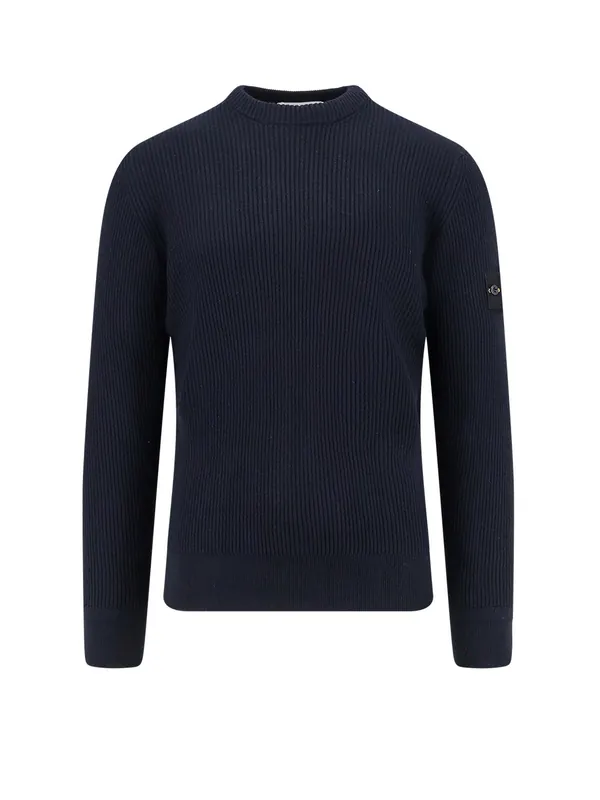 Ribbed Certified Virgin Wool Sweater - Stone Island