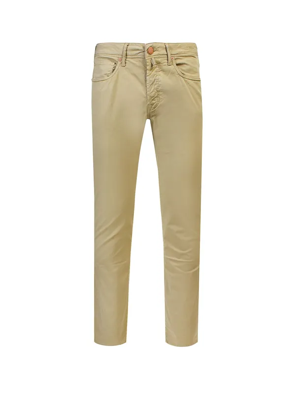 Stretch Cotton Trouser - Incotex Red