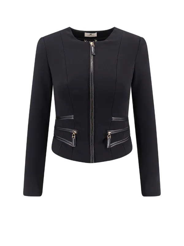 Blazer With Pockets And Zip - Elisabetta Franchi