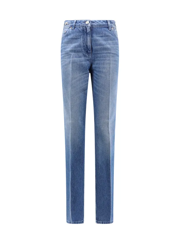 Cotton Jeans With 95' Medusa Detail - Versace