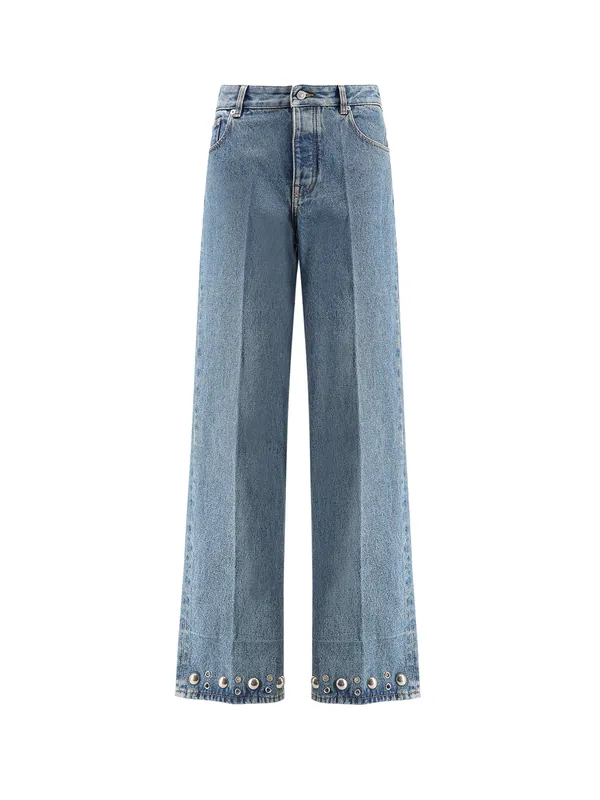 Jeans With Metal Details - Valentino Garavani