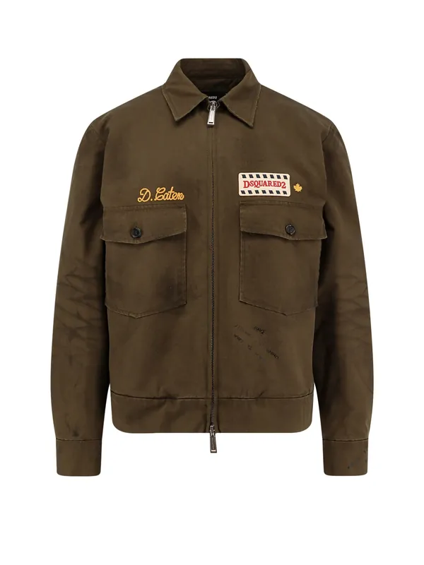 Dsquared2 Bros Cotton Padded Jacket