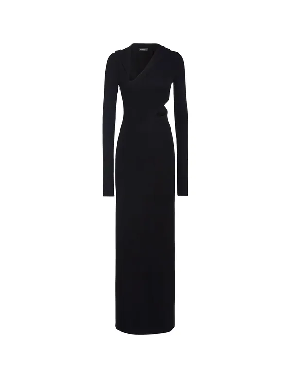 Sustainable Viscose Dress With Cut-Out Details