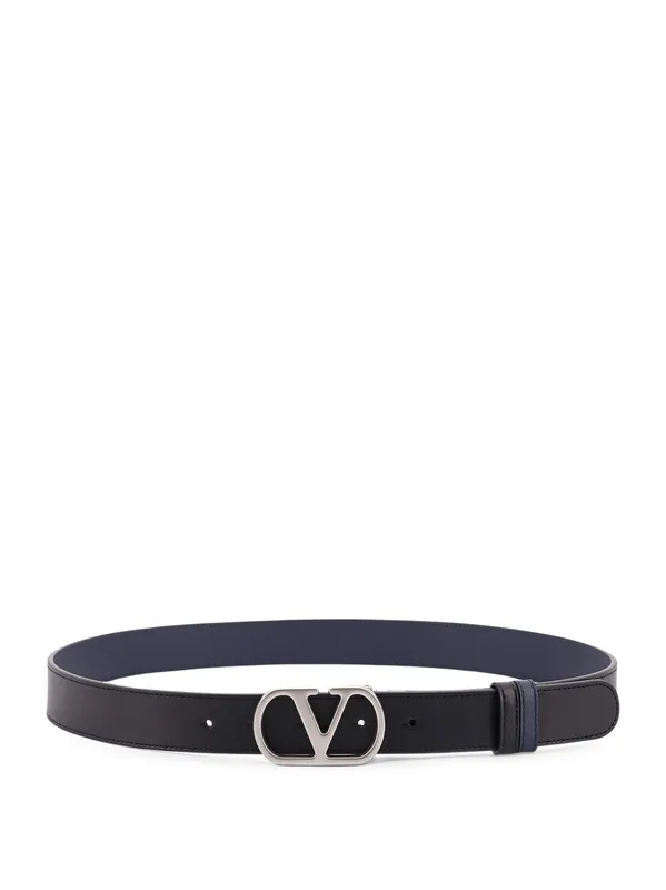 Vlogo Leather Reversible Belt - Valentino Garavani
