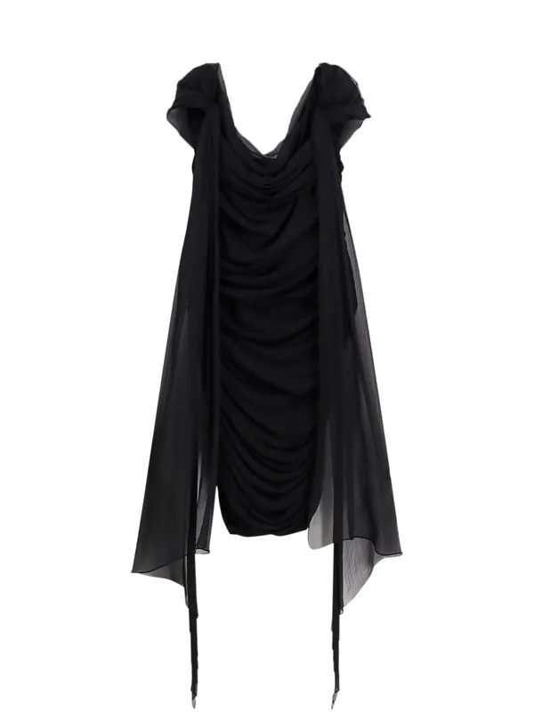 Stretch Viscose Dress With Drapery - Givenchy