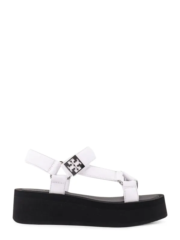 Mellow Leather Wedge Sandals - Tory Burch