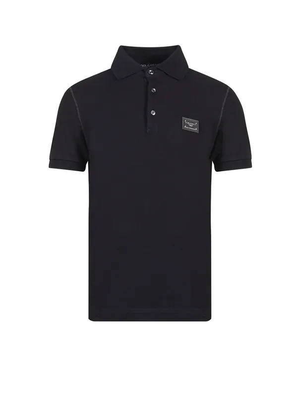 Cotton Piquet Polo Shirt - Dolce & Gabbana