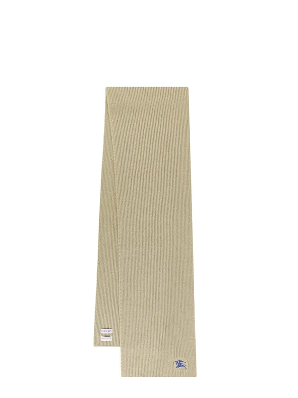 Cashmere Scarf With Iconic Embroidery - Burberry
