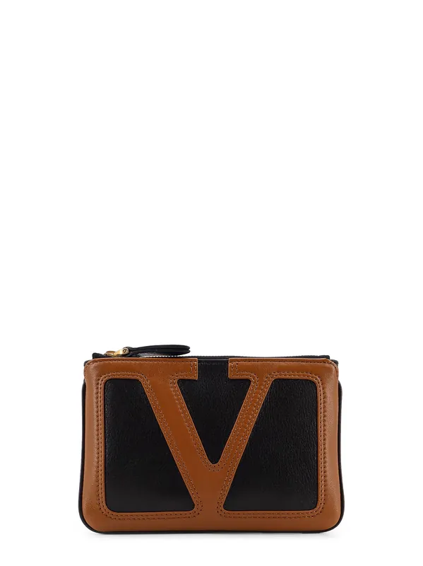 Viva Superstar Leather Clutch - Valentino Garavani