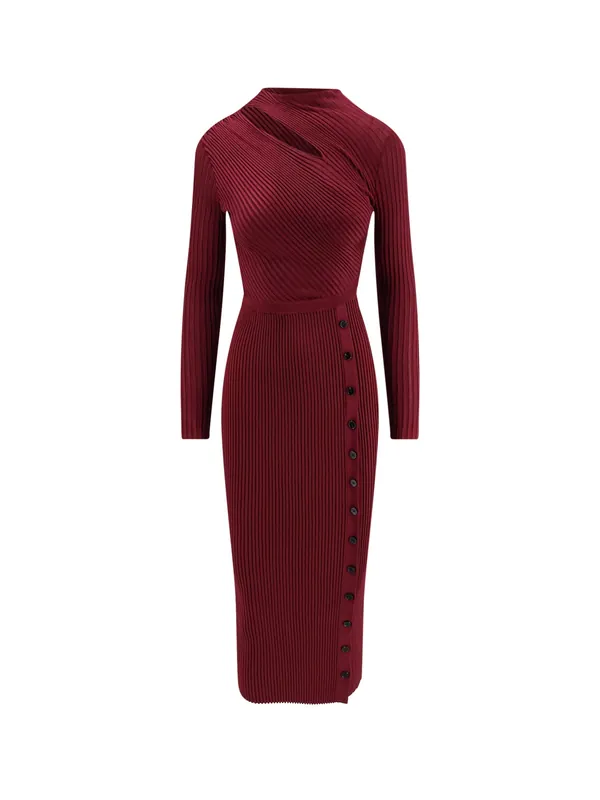 Viscose Midi Dress - Self-Portrait