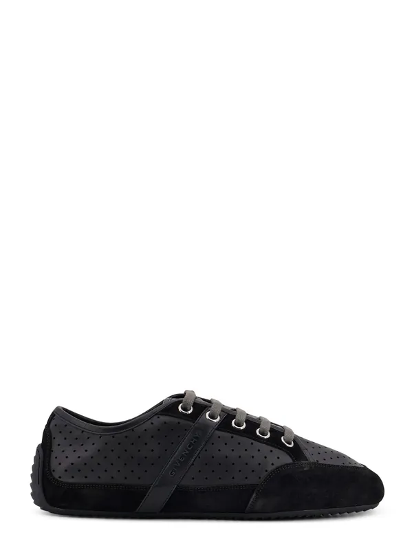 Baskets Low-Top Leather And Suede Sneakers