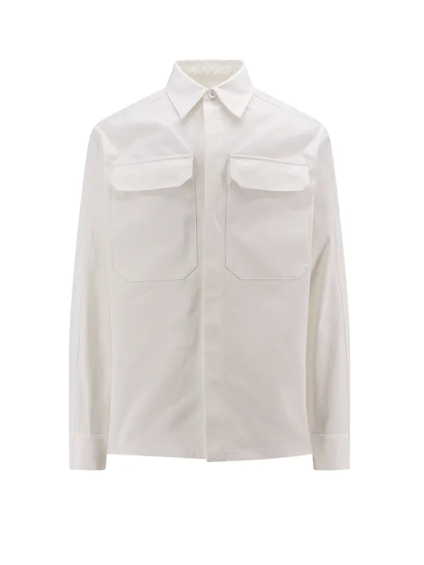 Cotton Shirt With Side White Band - Jil Sander