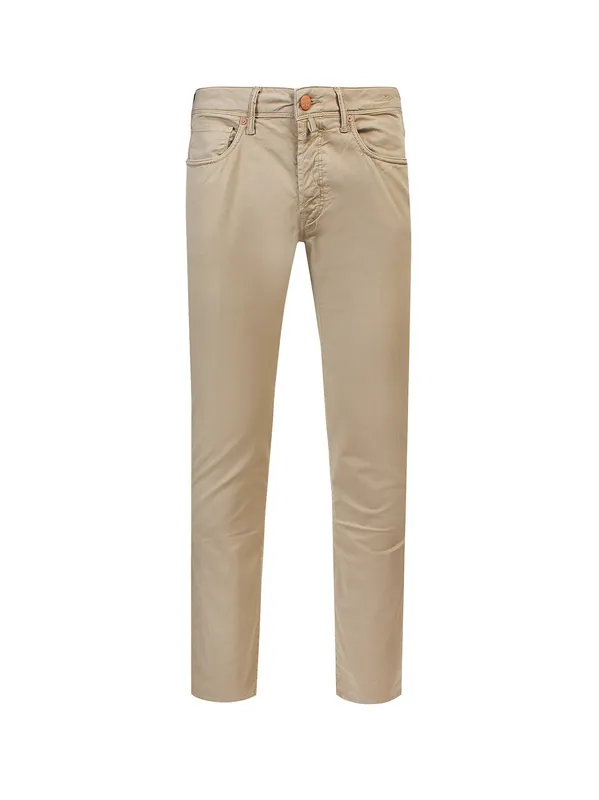 Stretch Cotton Trouser - Incotex Red
