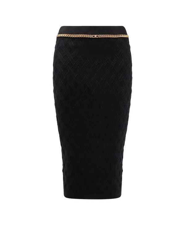 Viscose Blend Pencil Skirt - Elisabetta Franchi