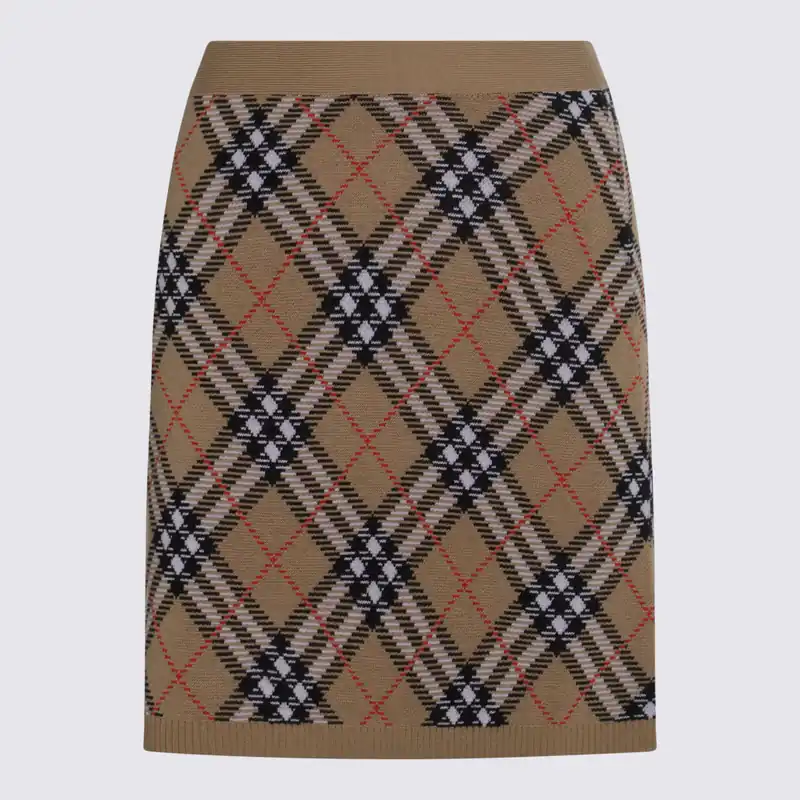 Skirts Sand Ip Check - Burberry