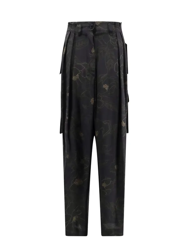 Silk Cargo Trousers - Dries Van Noten