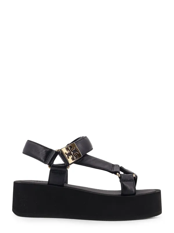 Mellow Leather Wedge Sandals - Tory Burch