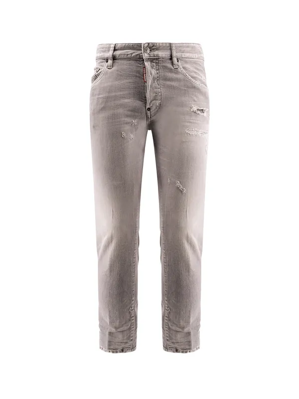 Skater Jeans With Destroyed Effect - Dsquared2