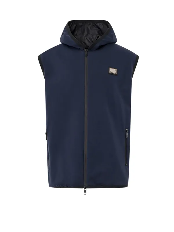 Sleeveless Jacket With Hood - Dolce & Gabbana