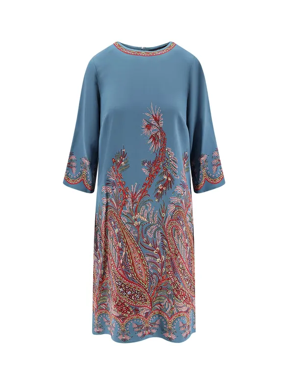 Viscose Blend Dress With Iconic Print - Etro
