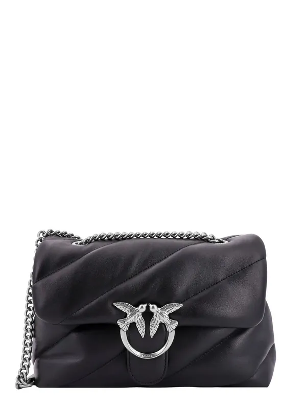 Matelassé Leather Shoulder Bag - Pinko