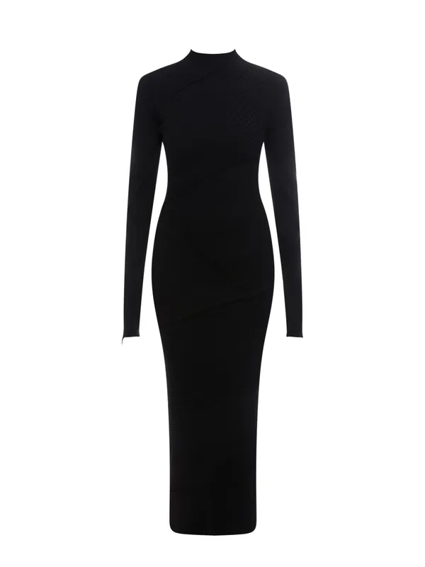 Spiral Viscose Dress - Balenciaga