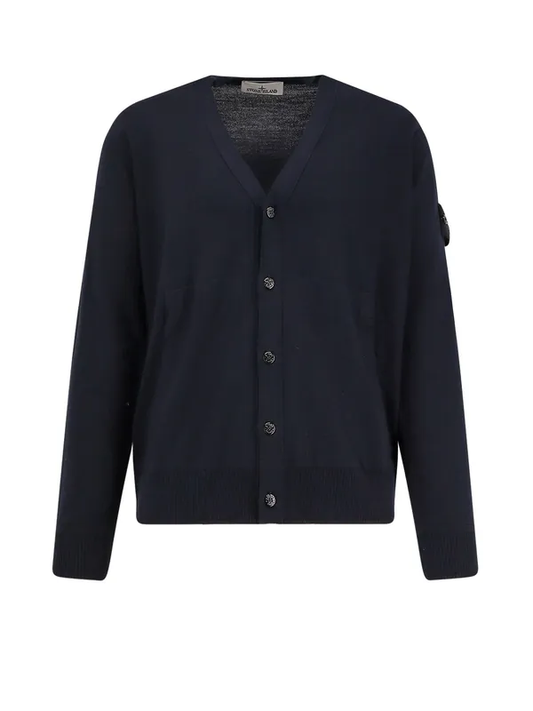 Virgin Wool Cardigan - Stone Island