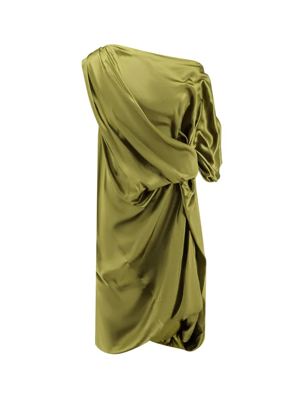Dalant Silk Dress With Lateral Knot - Dries Van Noten